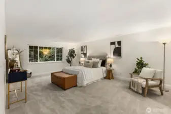 Primary Bedroom with brand new carpet