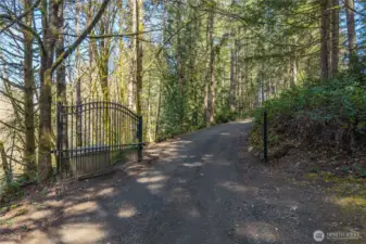 Private Gated Entry to the property