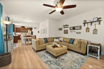 Main floor living area flows effortless for everyday living needs.