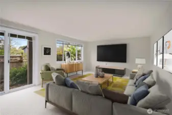 Living Room Virtually Staged