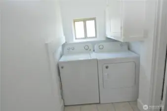 Washer and dryer stay with the house.