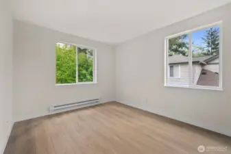 Primary bedroom with 2 windows