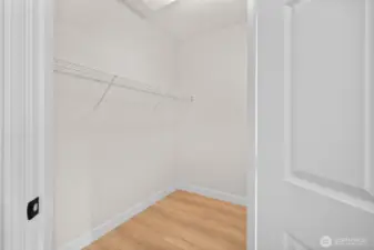 Primary walk-in closet