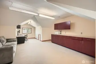 Office area above shop