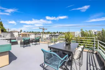 Massive 880 sq ft private deck. This belongs only to unit #5.
