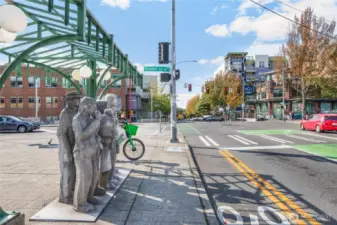 Fremont has so much to offer walking distance from the condo.
