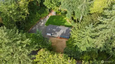 A really really tall person's view of the property.