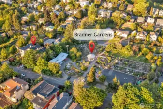 Did you know that this condo abuts Bradner Gardens?  This public garden is AMAZING!  There are so very many places to walk and visit nearby--even a dog park down the hill.