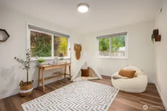 Bonus room from the kitchen can be used as a 3rd bedroom, at home office or second living room space.