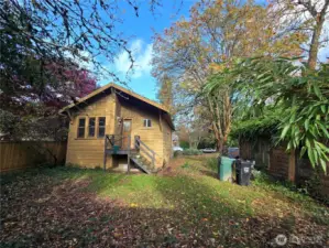 View from the back of the lot