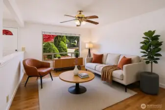 Virtually Staged Living Room