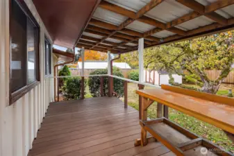 Covered Back Deck