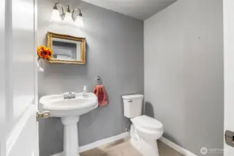 Main floor powder room.