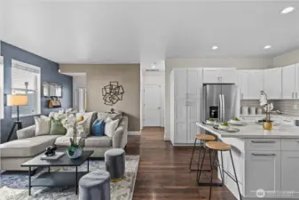 Your 2nd living space with bright updated kitchen.