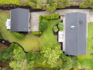 Designed for privacy.  Each home has it's own off-street parking, spacious private yard and deck for entertaining.