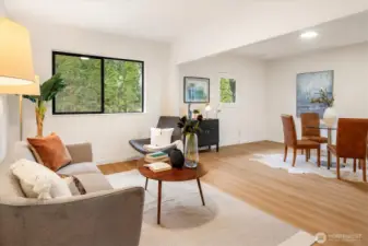 East Cottage - 22511 1/2: Enjoy the large picture windows and freshly painted walls.