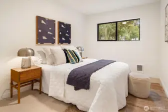 East Cottage - 22511 1/2:  The large bedroom is right next to the full bathroom.