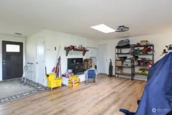 Part of the family room looking out from the kitchen