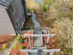 Enjoy direct access to the outdoors with a trail from your backyard to Terrell Creek.