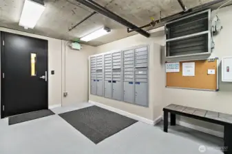 Secured mailboxes.