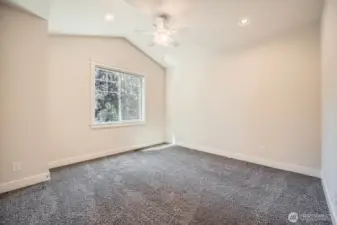 Generously sized Bedroom 3 is conveniently located near the media room, offering both comfort and easy access to entertainment spaces.