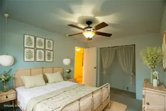 Virtual Staging photo using Main bedroom