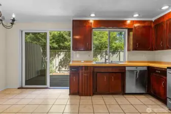 View of Kitchen from Living Room~