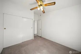 2nd bedroom with big closet.