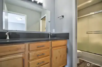 Nice to have the updated quartz counters and flooring through out.