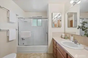 Spacious bathroom