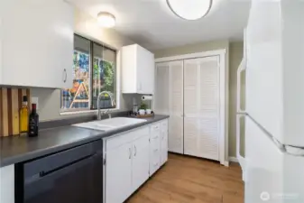 Back yard views from the kitchen while making lunch and snacks