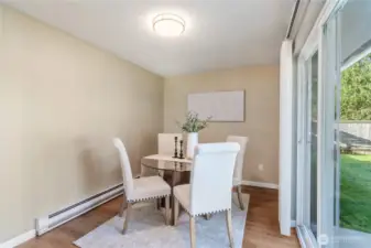 Dining room off kitchen is perfect for entertaining