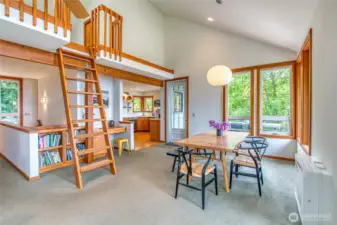 Access to finished loft with additional expansive storage.