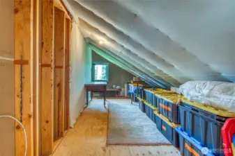 On each side of the loft is access to great storage area with natural light and airflow.