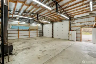 Woodstove to keep your workspace comfortable.