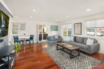 Integrated living & dining areas can adapt to suit your needs.