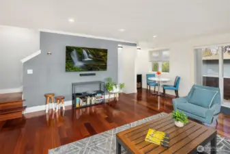 Wide plank cherry floors add warmth & luxury.