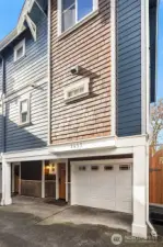 An attached garage completes this just-right package.