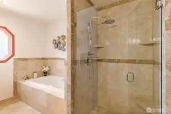 Guest bath upstairs.