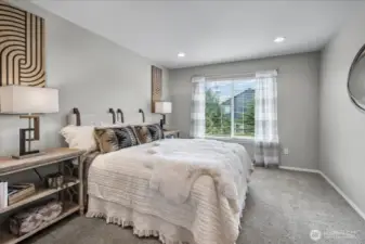 This is the primary suite on the upper floor.