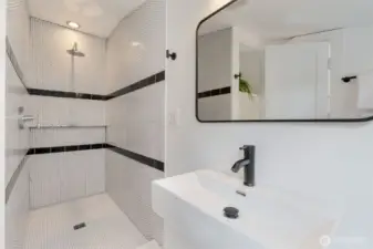 Second upstairs bedroom bathroom