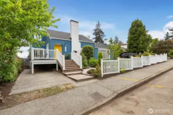 Driveway parking with EV charger