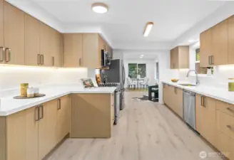 Bright chef-inspired kitchen.