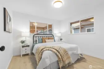 Primary bedroom on the main level.