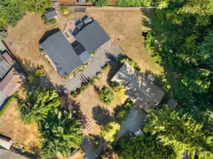 Level lot provides plenty of room for gardening, hosting parties and boat or RV parking.