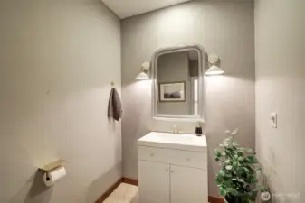 First floor half bath