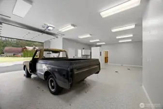 large door into shop