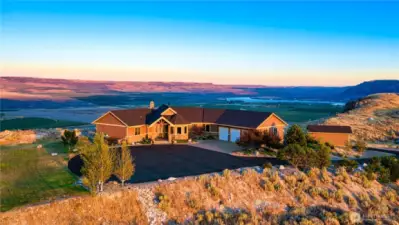 Beautiful sunrises and sunsets captured from this home