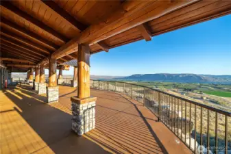 Community lodge back patio