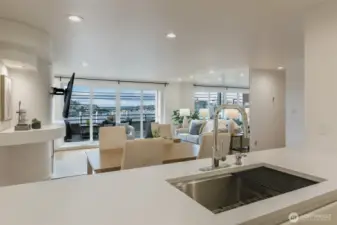 Views of South Lake Union from the Kitchen